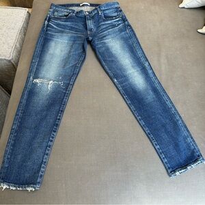 Moussy Vintage Howa Mid-Rise Distressed Tapered Jeans - Women's 30